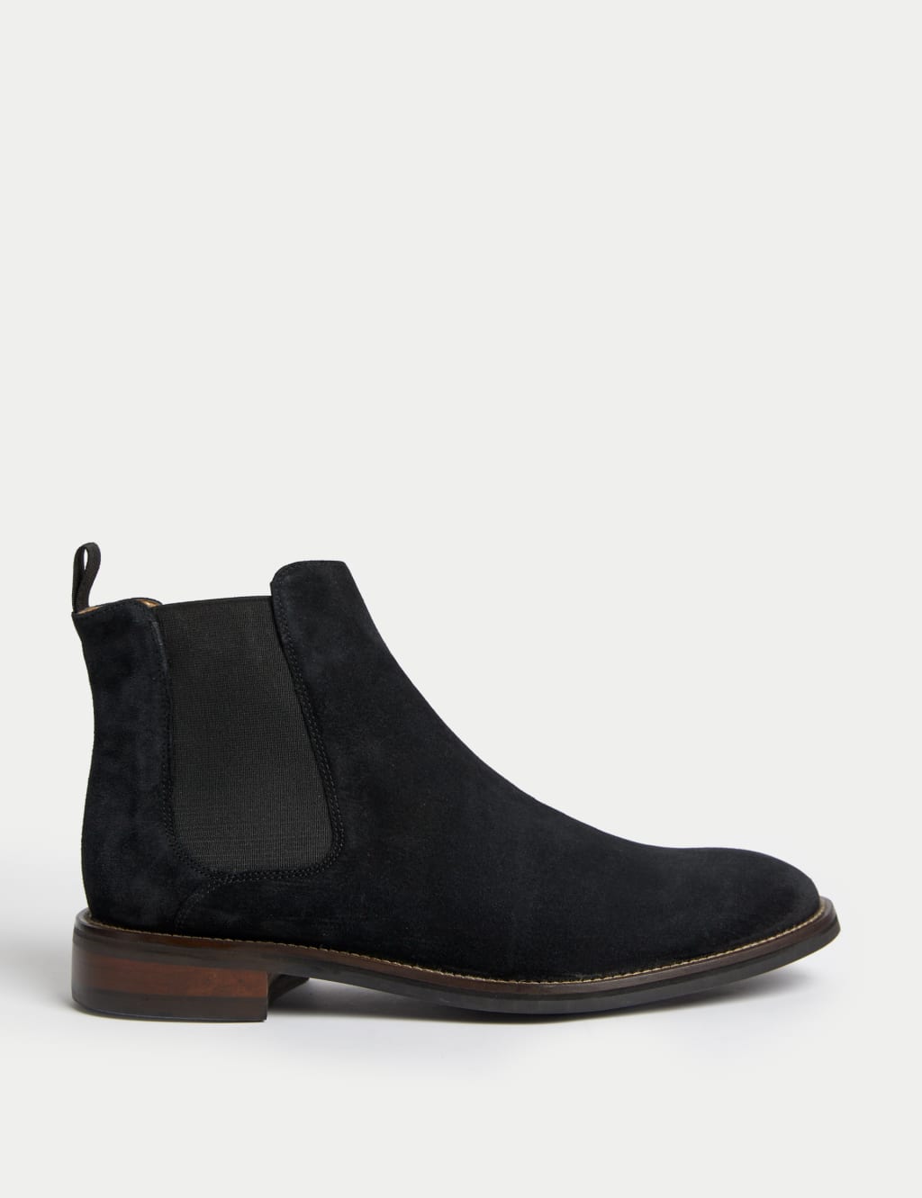 Suede Pull-On Chelsea Boots