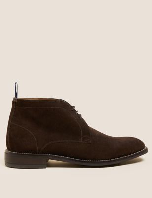 Marks And Spencer Mens M&S Collection Suede Chukka Boots - Brown, Brown