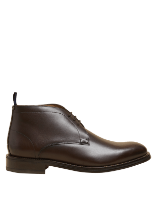 

Mens M&S Collection Leather Chukka Boots - Brown, Brown