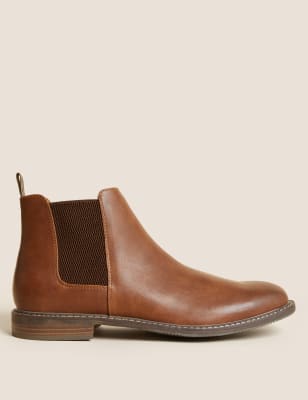 

Mens M&S Collection Pull-On Chelsea Boots - Tan, Tan