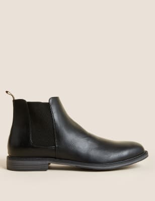 

Mens M&S Collection Chelsea-Stiefel zum Reinschlüpfen - Black, Black