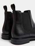 Leather Pull-On Chelsea Boots