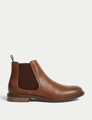 

Mens M&S Collection Pull-On Chelsea Boots - Tan, Tan