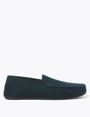 marks and spencer mens moccasin slippers