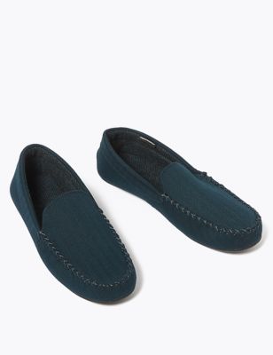 M&S Mens Moccasin Slippers with Thermowarmth 