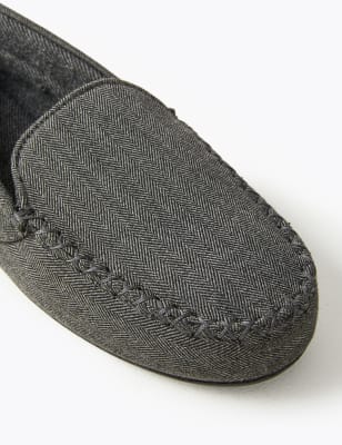 

M&S Collection Zapatillas tipo mocasín con Thermowarmth™Mens - Grey Mix, Grey Mix