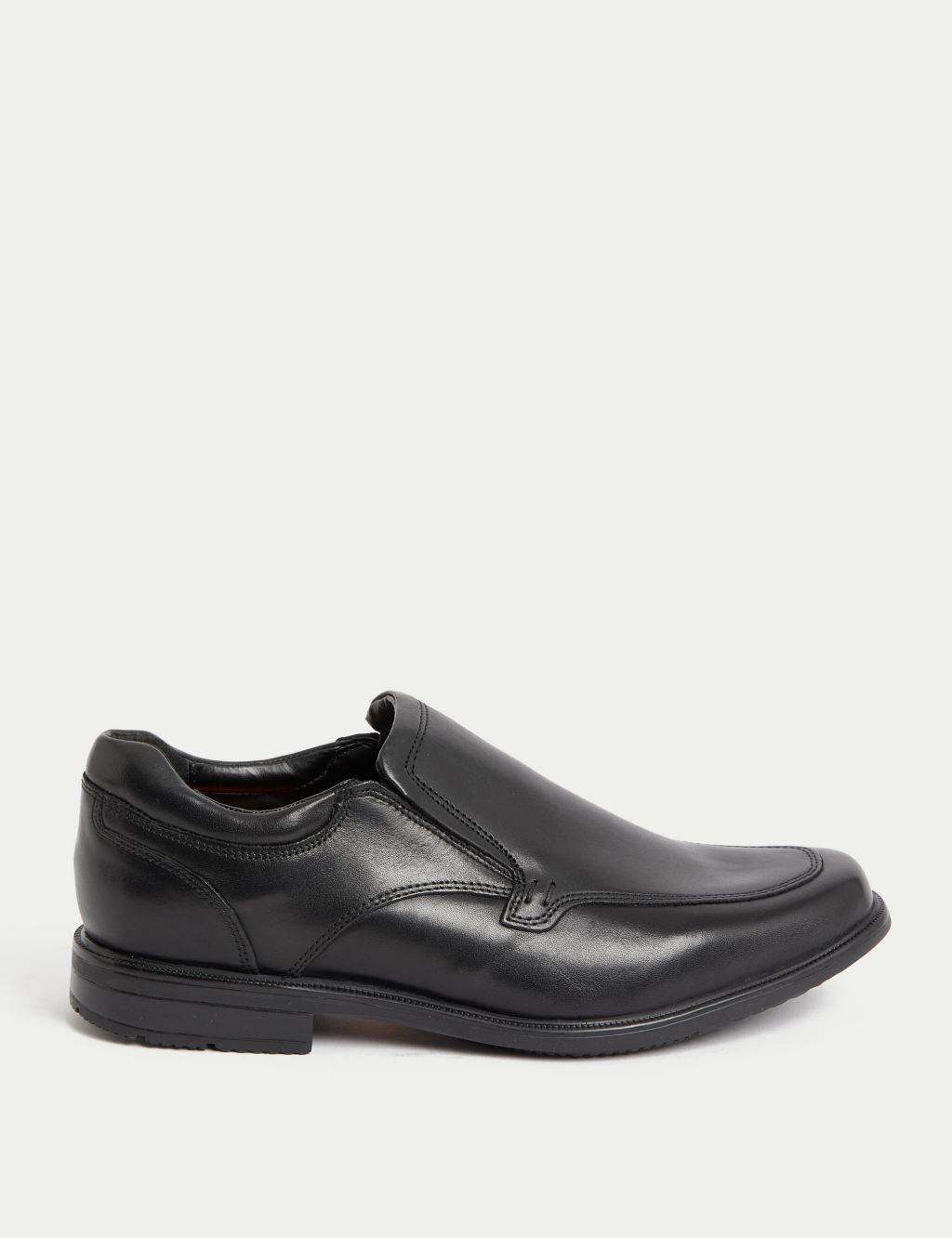 Men's Lace Up Shoe with Rubber Heel in Black, Hawes & Curtis