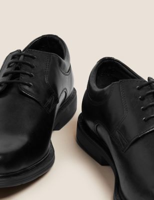 M&S Mens Wide Fit Airflex  Leather Shoes