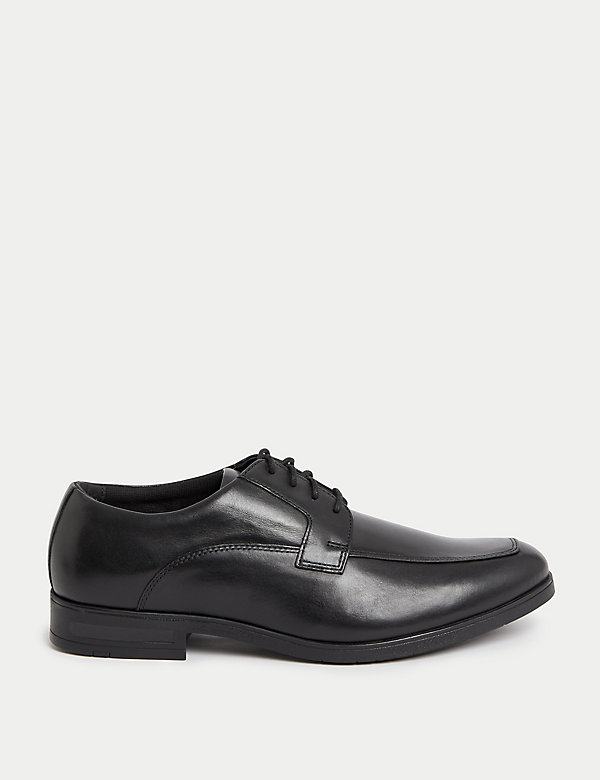 Wide Fit Leather Derby Shoes - FI