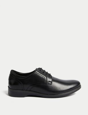 

Mens M&S Collection Airflex™ Leather Derby Shoes - Black, Black