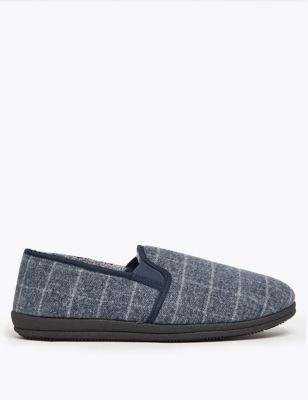 Checked Slippers | M&S Collection | M&S