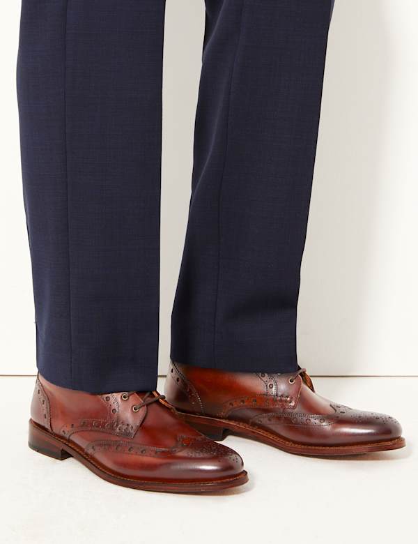 Leather Brogue Boots