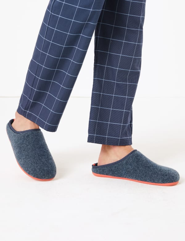 Felt Mule Slippers
