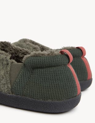 

Mens M&S Collection Fleece Lined Slippers with Freshfeet™ - Khaki, Khaki