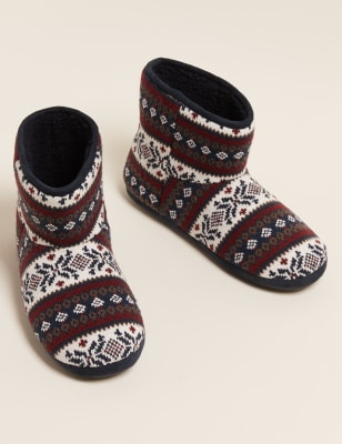 marks and spencer slipper boots ladies