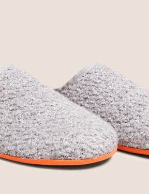 

Mens M&S Collection Fleece Lined Mule Slippers with Freshfeet™ - Grey, Grey