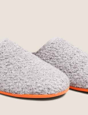 

Mens M&S Collection Fleece Lined Mule Slippers with Freshfeet™ - Grey, Grey