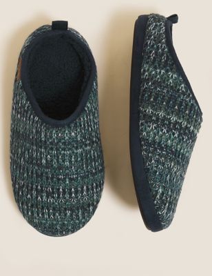 M&S Mens Mule Slippers with Freshfeet 