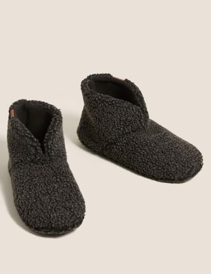 

Mens M&S Collection Slipper Boots with Freshfeet™ - Dark Grey, Dark Grey