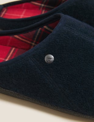 

M&S Collection Zapatillas con forro polar y Freshfeet™Mens - Navy, Navy