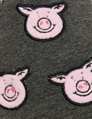 

M&S Collection Zapatillas de Percy Pig™ con Freshfeet™Mens - Grey, Grey