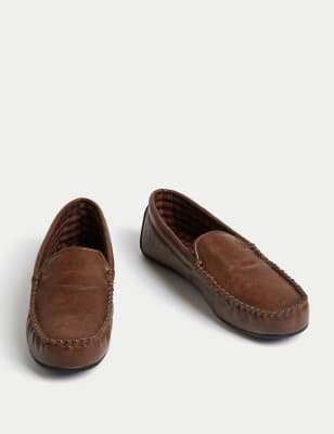 Slippers m&s mens hot sale