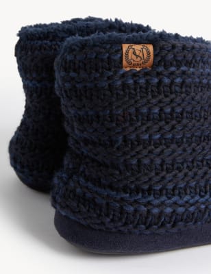 

Mens M&S Collection Slipper Boots with Freshfeet™ - Navy, Navy