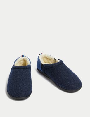 Fleece Lined Mule Slippers with Freshfeet™
