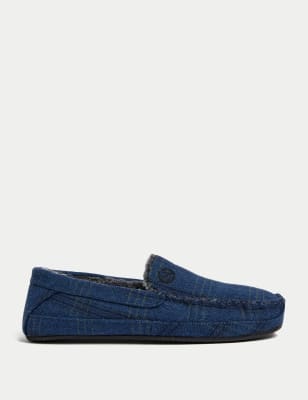 Denim moccasins best sale