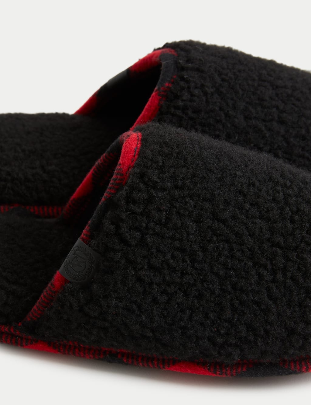 Fleece Lined Mule Slippers with Freshfeet™ image 3