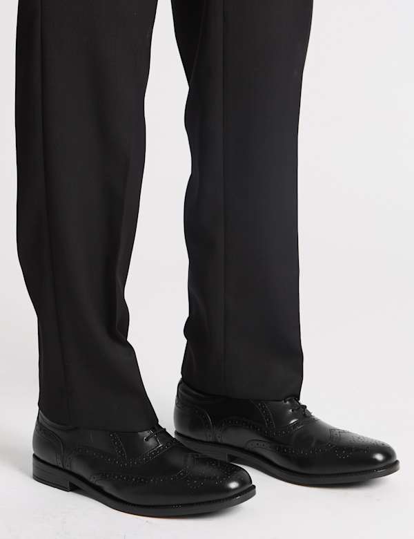 Wide Fit Leather Brogues