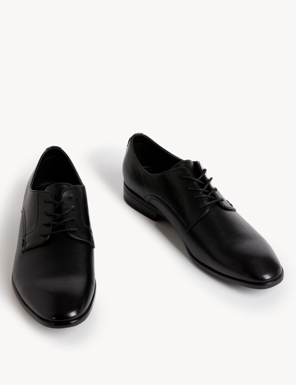 Louis Philippe Black Leather Lace Up Dress Shoe Men's 40