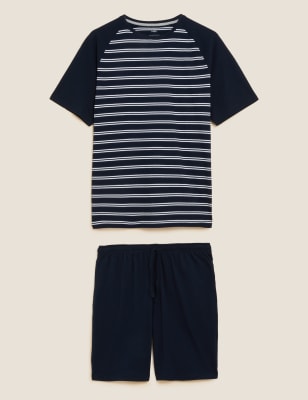 

M&S Collection Pijama 100% algodón de rayasMens - Navy Mix, Navy Mix