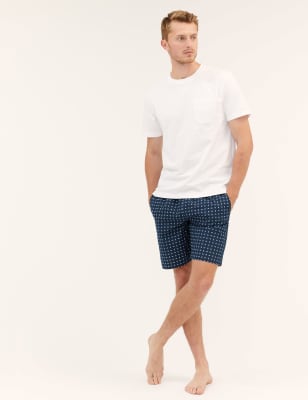 2pk Pure Cotton Printed Pyjama Shorts