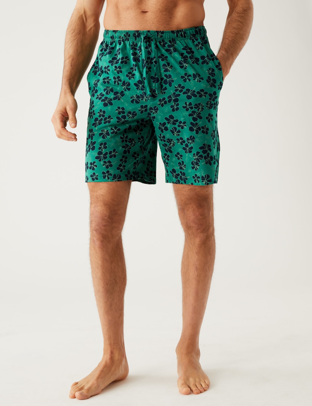 Pure Cotton Hibiscus Print Pyjama Set image 2