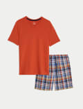 Pure Cotton Checked Pyjama Set