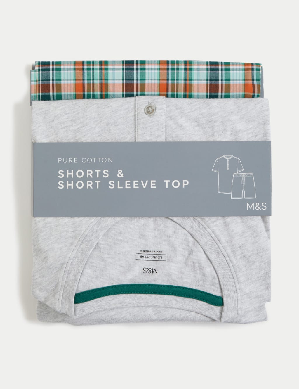 Men’s Short-Sleeved Pyjamas | M&S