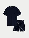 Pijama 100&nbsp;% algodón con estampado de fútbol
