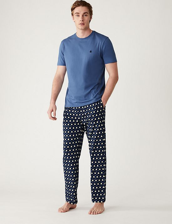 Pyjama 100&nbsp;% coton à imprimé bateau