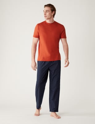 M and s discount mens short pyjamas