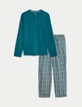 Pure Cotton Checked Pyjama Set