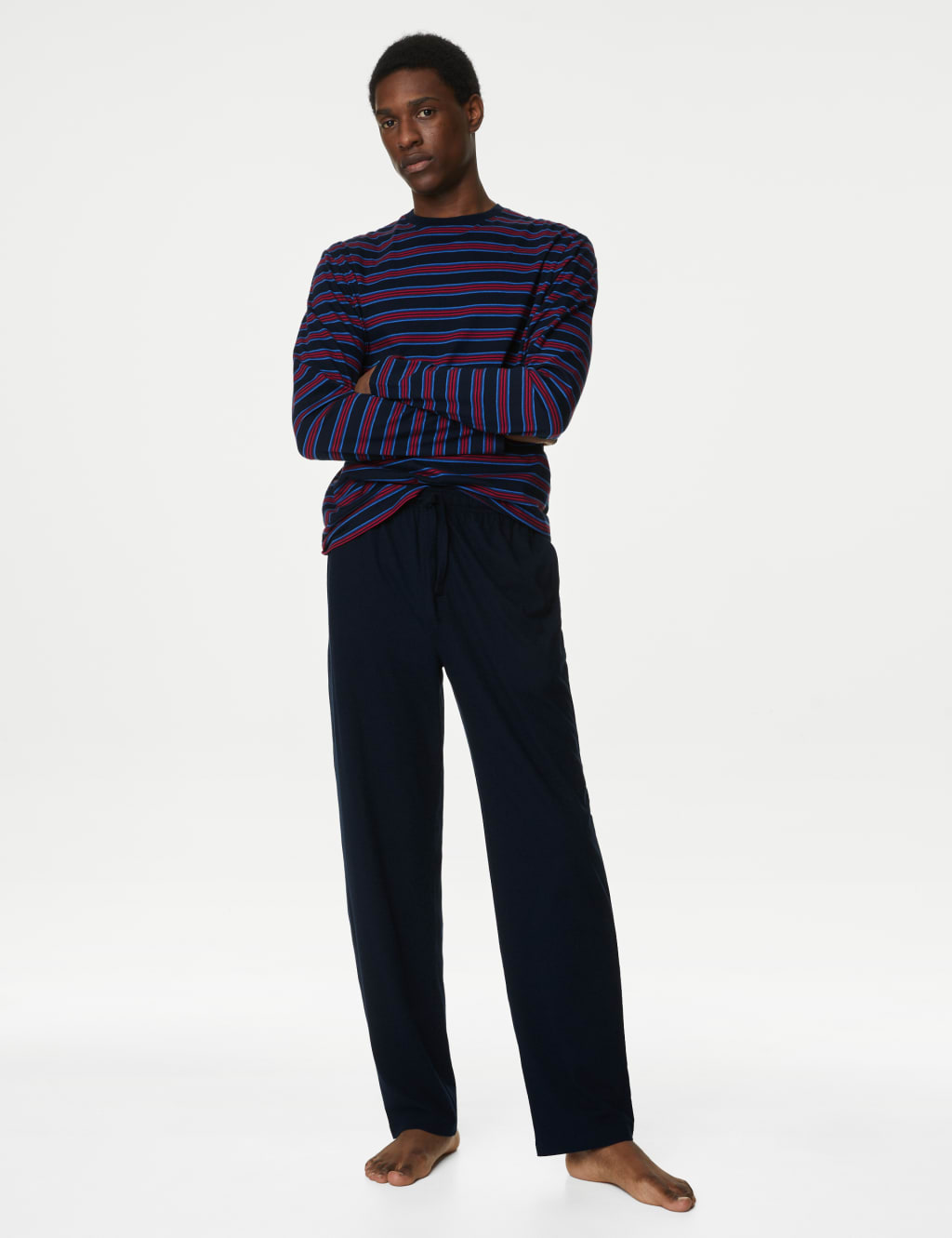 Pure Cotton Striped Pyjama Set image 1