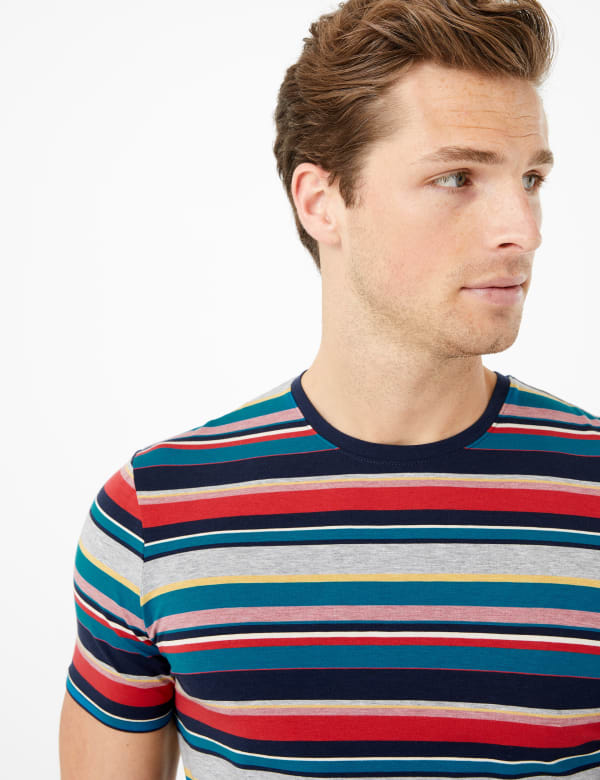 Cotton Striped Pyjama Top