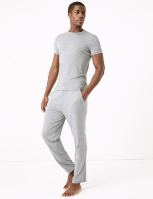  Bas de pyjama en coton ultra-doux de première qualité - Grey Marl
