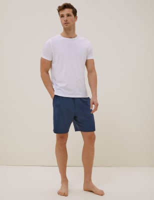  Pyjashort en coton ultra-doux de première qualité - Navy