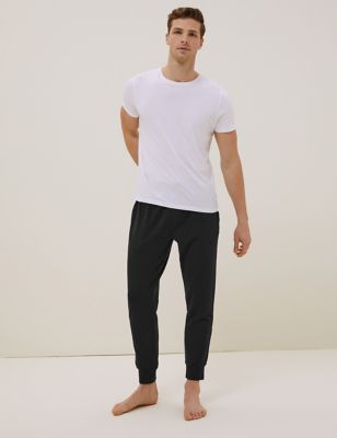 Pantalon confortable ultra-doux en Tencel™ à ourlet resserré - Black