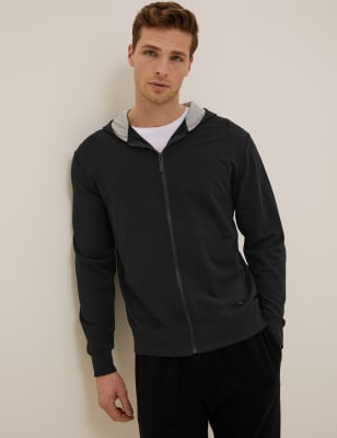 

Mens Autograph Tencel™ Supersoft Loungewear Hoodie - Black, Black