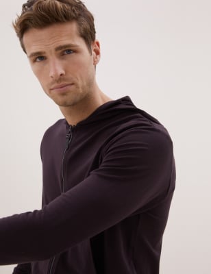 

Mens Autograph Tencel™ Supersoft Loungewear Hoodie - Dark Mulberry, Dark Mulberry