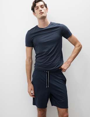 

Mens Autograph Supima® Cotton Modal Pyjama Shorts - Dark Navy, Dark Navy