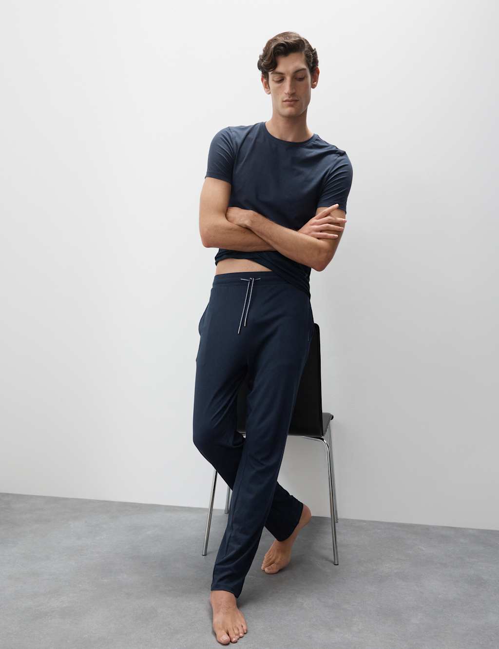 Marks & Spencer SLEEP LEGGING - Pyjama bottoms - navy/dark blue - Zalando.de